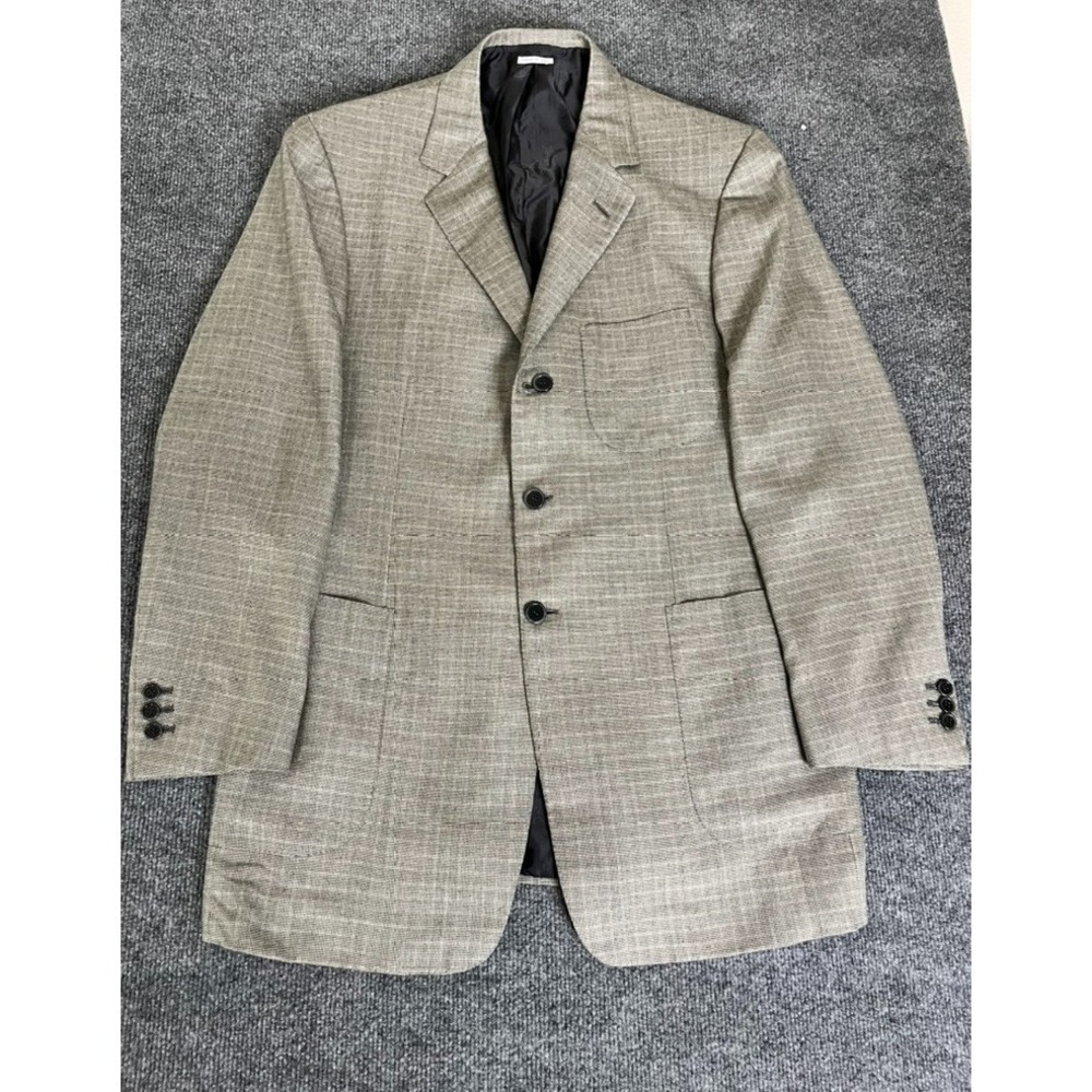 Brioni Milennio Blazer Mens Gray  Check Tweed 70 % Woolsilk,30% Silk Size 41R‎